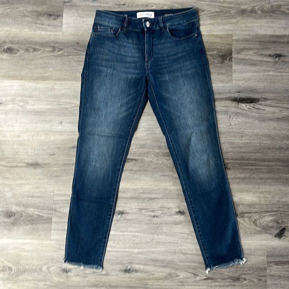 DL1961 Florence Instasculpt Cropped Jeans, Dark wash, sz 27 - Picture 2 of 11